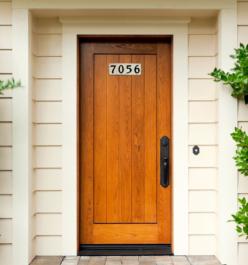 Classic Portland + Milwaukee House Number Tiles & Brackets
